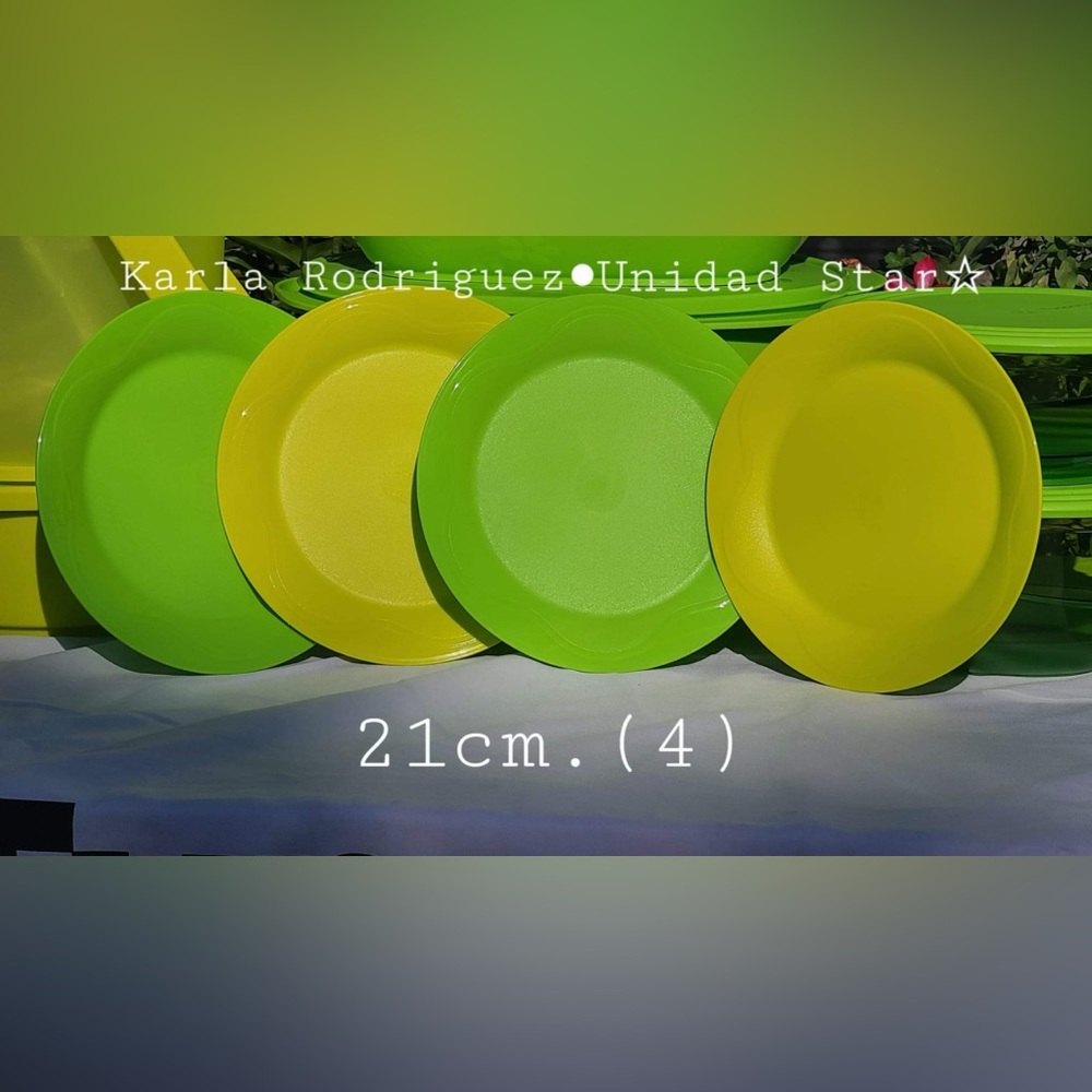 Tupperware Floresta Open House Dessert Plates